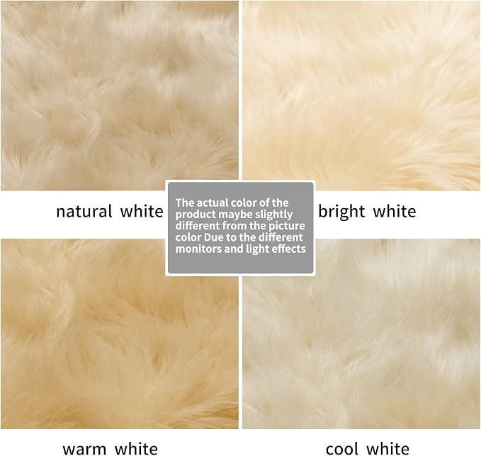 Beige Fluffy Rug for Bedroom, Soft Shag Rug for Sofa Couch Cushion, Cozy Shaggy - Image 7