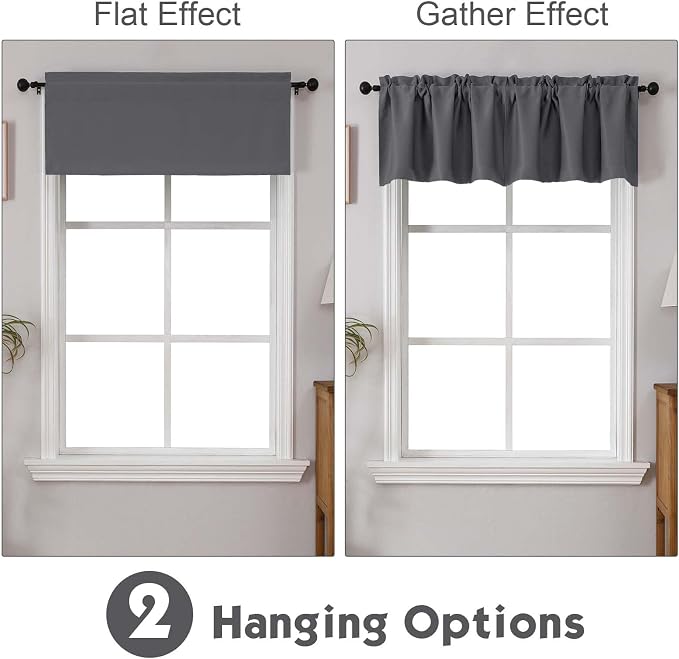 Chyhomenyc Charcoal Grey Valances - Image 2