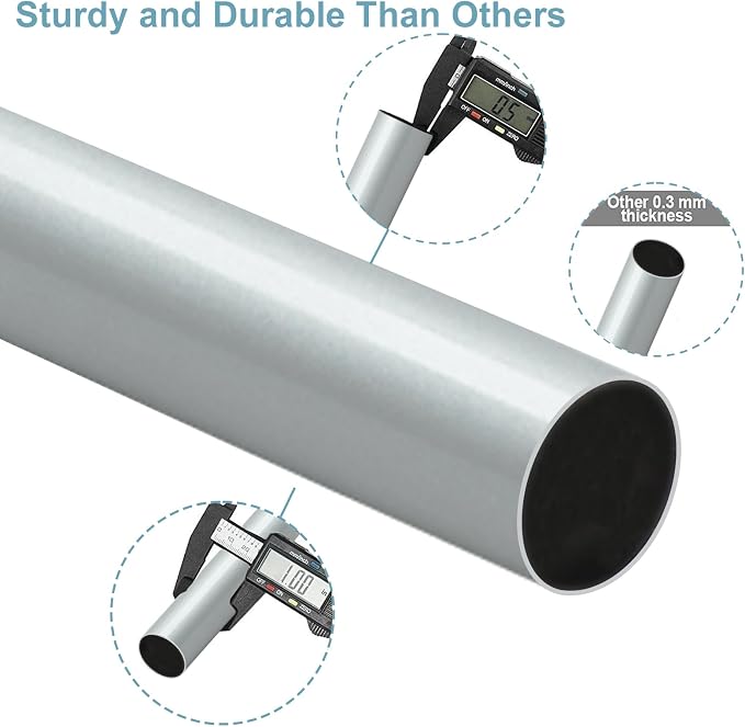 Byondeth Curtain Rods for Windows 16 to 88 Inches Adjustable Length 1 Inch - Image 7