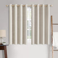 MIULEE Linen Curtains for Bedroom 100% Blackout Thermal Insulated Birch Grommet by MIULEE