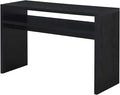 Convenience Concepts Northfield Deluxe Console Hall Table 48" - Modern, Minimalist Narrow Sofa Display Accent With Storage Shelf for Contemporary Living Room, Entryway, or Hallway, Black