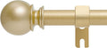 Gold Curtain Rods for Windows 28 to 48 Inch, 5/8 Inch Diameter Adjustable by Poskena