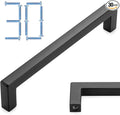 KOOFIZO 30-Pack Solid Square Bar Cabinet Handle - Black Furniture Pull, 5 Inch/128mm Screwhole Distance for Kitchen Cupboard Door, Bedroom Dresser Drawer, Bathroom Wardrobe Hardware