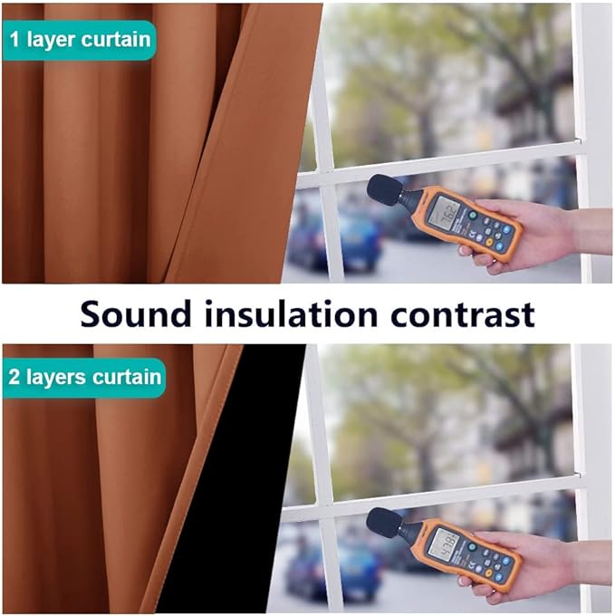 NICETOWN 100% Blackout Short Curtains - Image 4