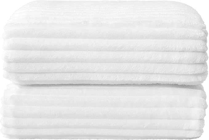 BEDELITE Fleece Blanket Twin Size – 3D Ribbed Jacquard Soft and Warm Decorative - Image 9