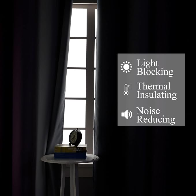 Estelar Textiler Ombre Purple and Grey Blackout Curtains 72 Inches Long - Image 3