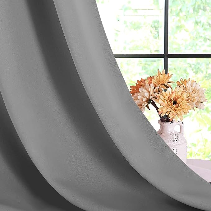 NICETOWN Bedroom Curtains Blackout Drapery Panels, Three Pass Microfiber - Image 6