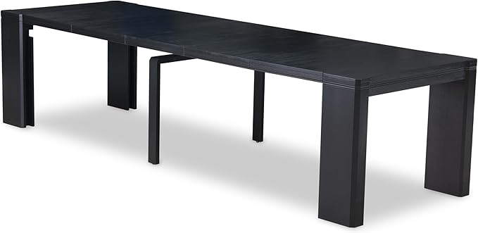 X02MZ-206-50 - 5-pc Dining Room Table Set a Rectangular Kitchen Table and 2 wooden Benches and 2 Dark Gotham Grey Linen Fabric Chairs, 39x120 Inch, Wire Brushed Black