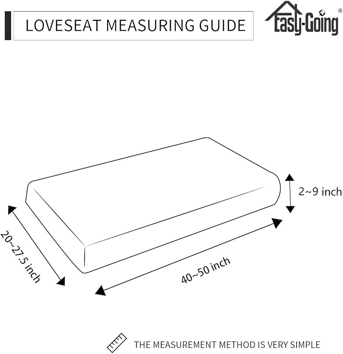 Easy-Going Stretch Loveseat Cushion Cover Sofa Cushion Furniture Protector Sofa - Image 5