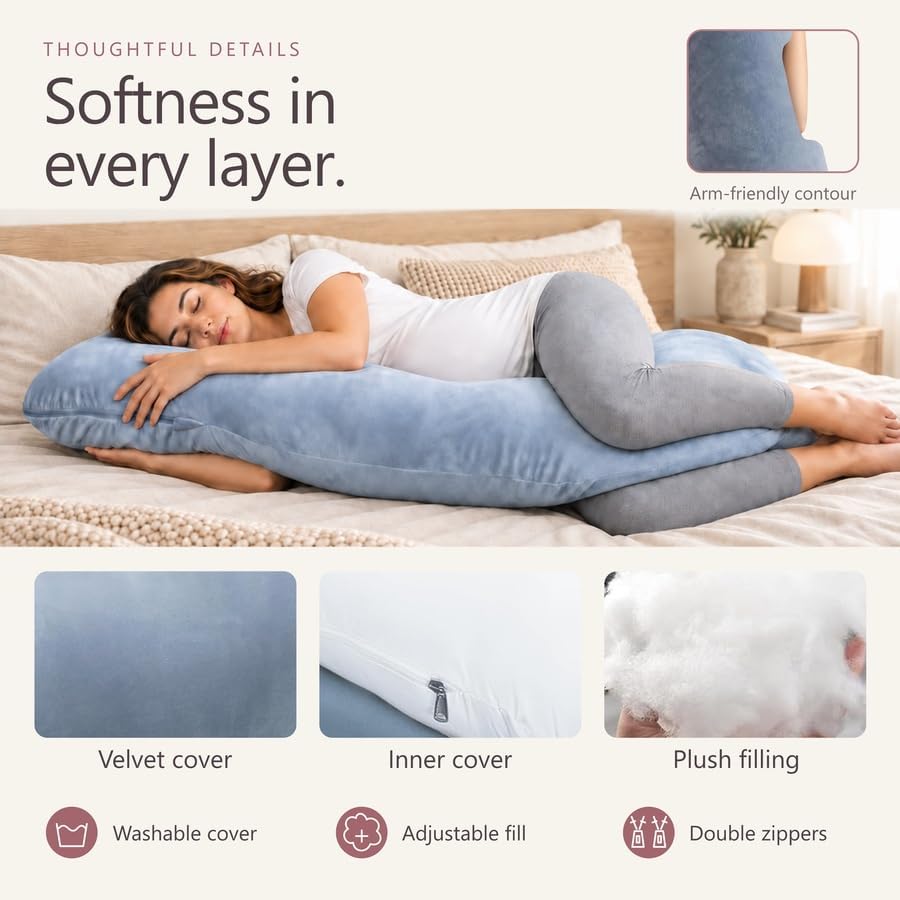 MOON PARK Pregnancy Pillows for Sleeping - Image 4