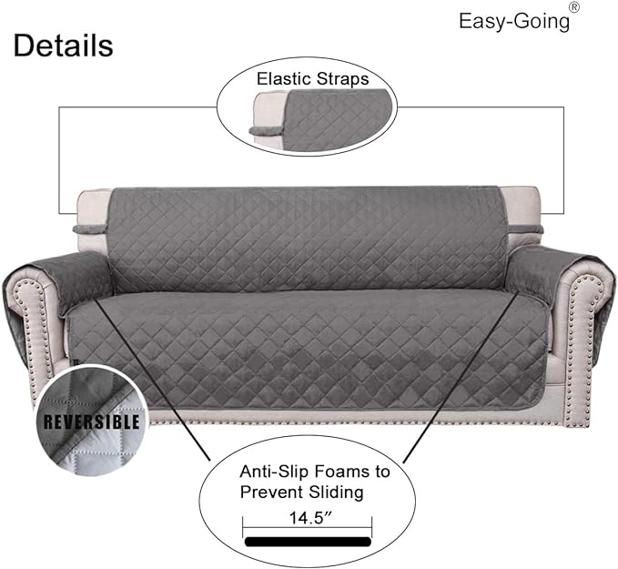 Easy-Going Reversible Loveseat Couch Cover - Image 3