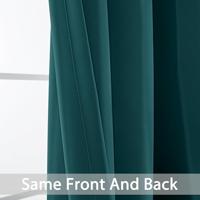 Yakamok Blackout Curtains for Bedroom 2 Panels Set 72 Inch Length Thermal - Image 3