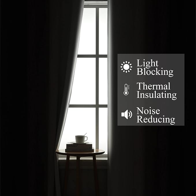 Estelar Textiler Purple and Greyish White Blackout Curtains & Drapes - Image 3