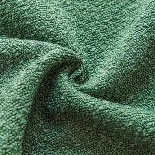 Foindtower Decorative Textured Boucle Throw Pillow Cover 24x24 Hunter Green - Image 2