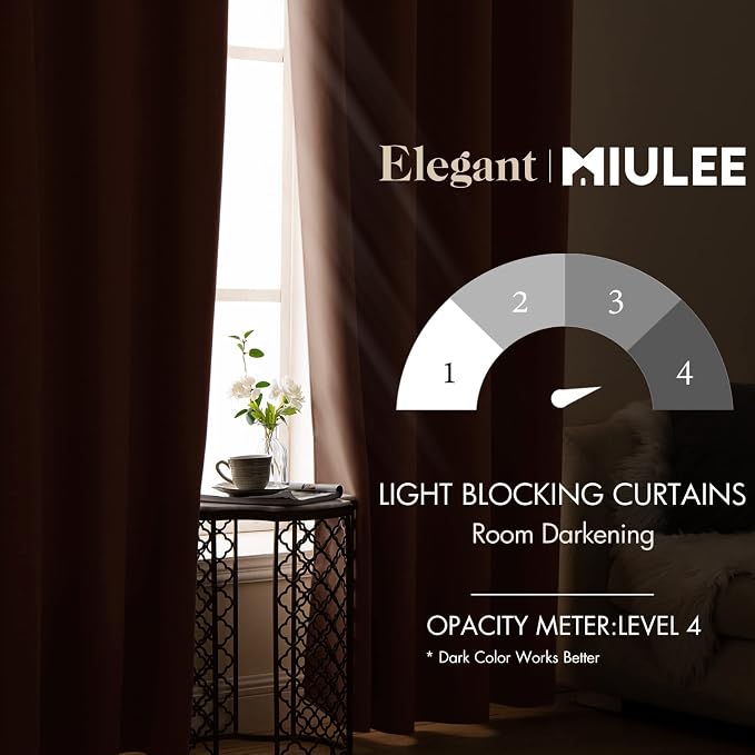 MIULEE Blackout Curtains 96 Inches Long - Image 2