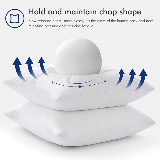 MIULEE 24x24 Euro Pillow Inserts, Decorative Fluffy Throw Pillow Inserts Cotton - Image 5