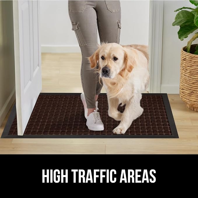 GORILLA GRIP 100% Waterproof All-Season WeatherMAX Doormat 35x23, US Designed - Image 6