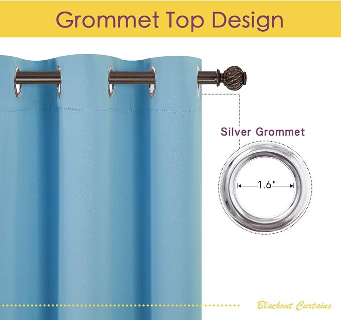 NICETOWN Blackout Draperies Curtains - Image 2
