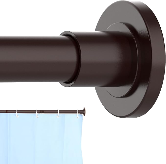 CorkLatta Bronze Shower Curtain Rod 31 to 68 Inch, 1 Inch Diameter Adjustable by CorkLatta
