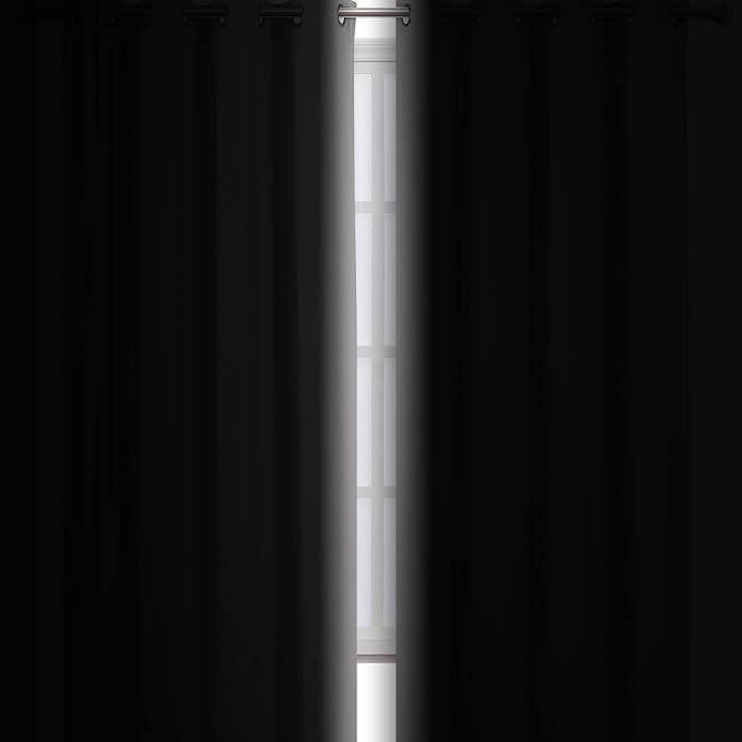 LEMOMO Blackout Curtains 66 x 84 inch/Light Grey Curtains Set of 2 - Image 3