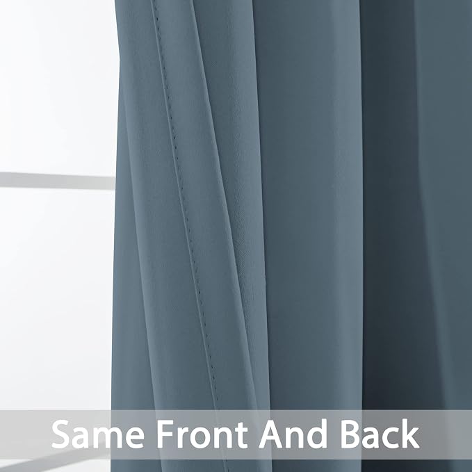 Yakamok Light Blocking Room Darkening Thermal Curtain Panels Blackout Curtains - Image 6