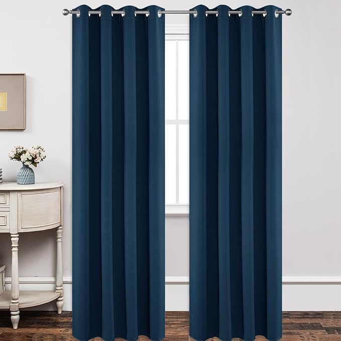 Joydeco Blackout Curtains 108 Inch Length 2 Panels Set, Thermal Insulated Long by JOYDECO