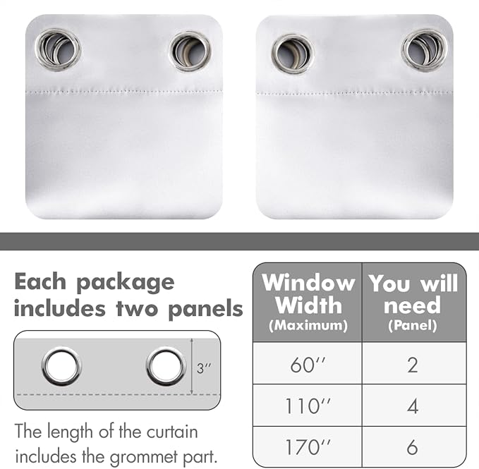 MIULEE Room Darkening Curtains, Chirstmas Thermal Insulated Drapes Solid Window - Image 6