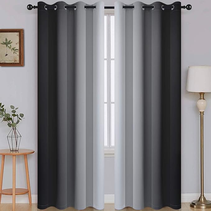 SimpleHome Ombre Room Darkening Curtains by SimpleHome