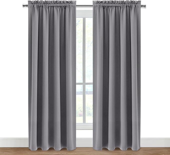 DWCN Blackout Curtains Room Darkening Thermal Insulated Bedroom Curtains Window - Image 9