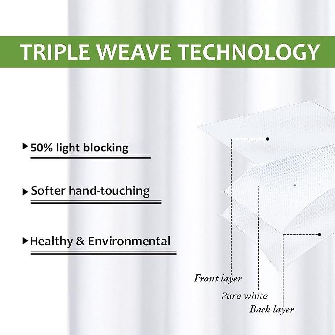 NICETOWN 50% Light Blocking Curtain Panels - Image 4