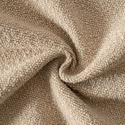 MIULEE 12x20 Decorative Lumbar Boucle Couch Pillow Covers Camel - Image 2