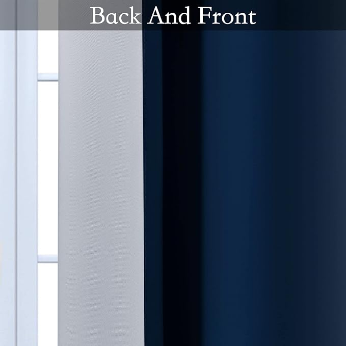 SimpleHome Ombre Room Darkening Curtains 54 inches Length - Image 5
