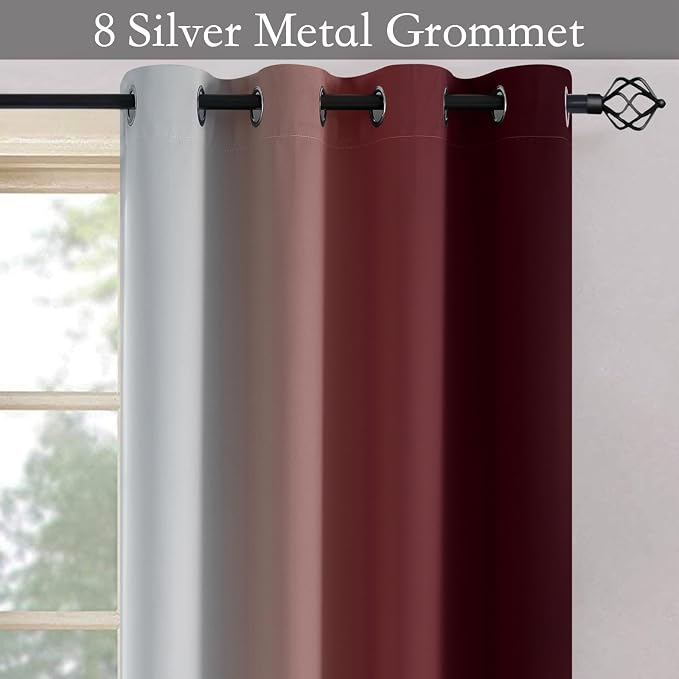 SimpleHome Ombre Room Darkening Curtains - Image 4