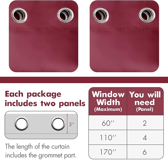 MIULEE 90" Long Blackout Curtains - Image 6