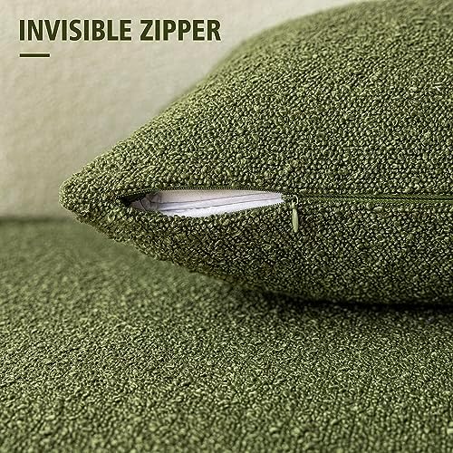 Foindtower Decorative Textured Boucle Throw Pillow Covers 22x22 Inch - Image 3