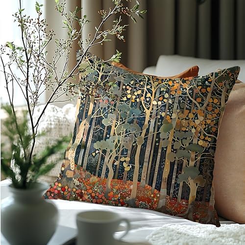 Rustic Autumn Forest Pillow Covers 20x20 Double-Sided, Fall Home Room Decor - Image 6
