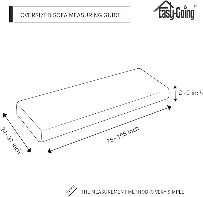 Easy-Going Stretch Loveseat Cushion Cover Sofa Cushion Furniture Protector Sofa - Image 5