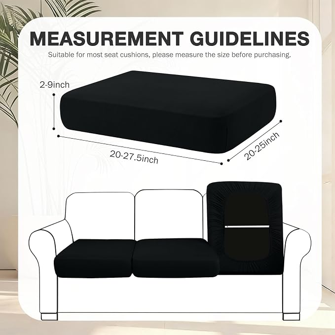 hyha 14Pcs Patio Cushion Covers, Stretch Outdoor Couch Cushion Covers - Image 2