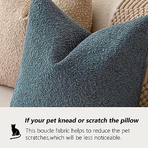 Foindtower Decorative Textured Boucle Throw Pillow Covers 22x22 Inch - Image 4