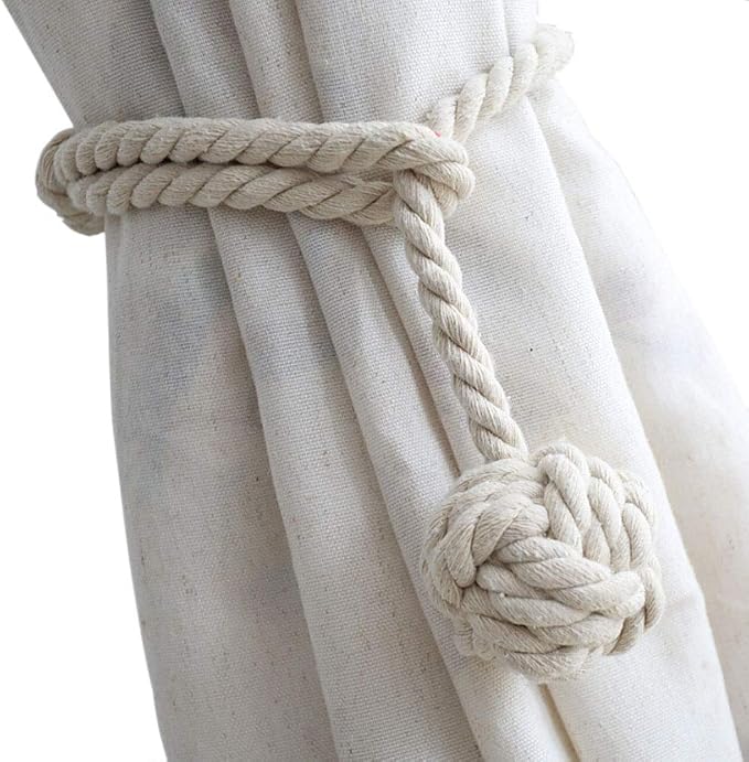 Melaluxe 2 Pack Curtain Tiebacks by Melaluxe