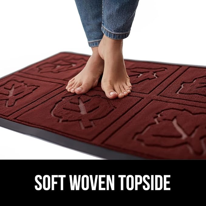 GORILLA GRIP 100% Waterproof All-Season WeatherMAX Doormat 35x23, US Designed - Image 7