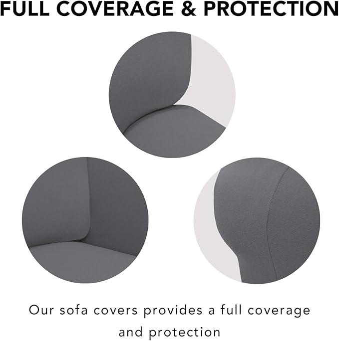 PureFit Super Stretch Chair Sofa Slipcover – Spandex Non Slip Soft Couch Sofa - Image 3