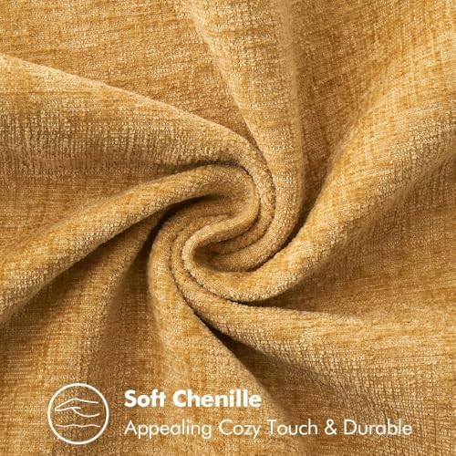 MIULEE Decorative Lumbar Throw Pillow Covers 12x20 Inch Gold 2 Pack - Image 3