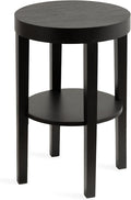 Kate and Laurel Talcott Modern Round Wood Side Table, 16 x 16 x 24, Natural Wood, Transitional Decorative Two-Tier End Table for Use as a Bedroom Nightstand or Living Room Accent