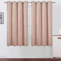 LEMOMO Blush Blackout Curtains 52 x 63 Inch Length/Set of 2 Curtain by Lemomo