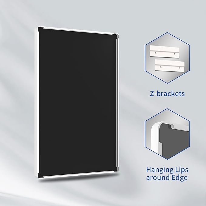 WEER White Bathroom Mirror 48X32 Inch, Rounded Rectangle White Metal Frame Mirror, Matte White Bathroom Vanity Mirror with Tempered Glass, Anti-Rust, Hangs Horizontally or Vertically