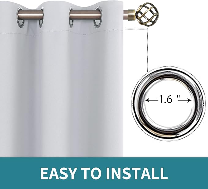 BGment Room Darkening Curtains 72 Inches Long - Image 5