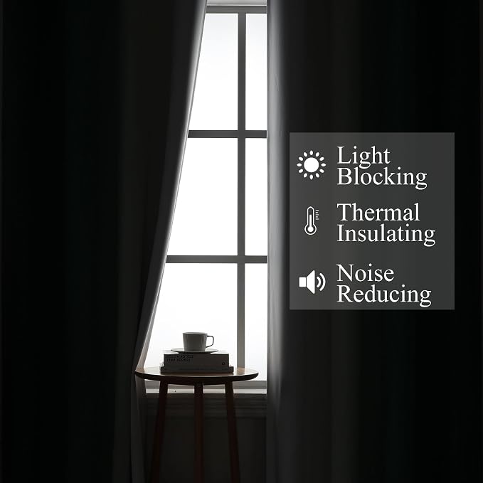Estelar Textiler Green and Grayish White Ombre Blackout Curtains - Image 3