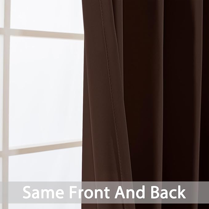 Yakamok Blackout Curtains for Bedroom 2 Panels Set 84 Inch Length Thermal - Image 3