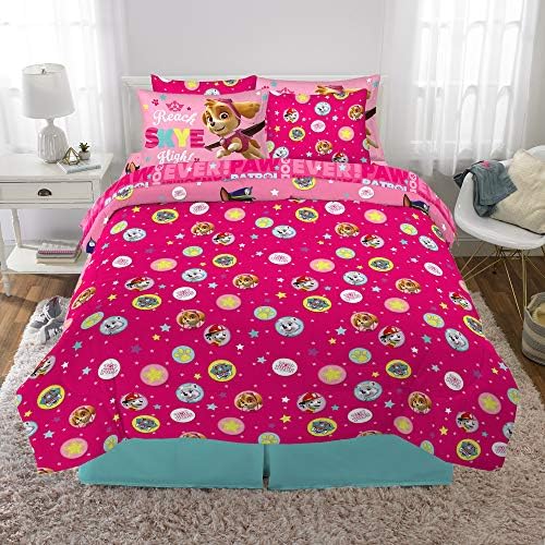 Paw Patrol Girls Kids Bedding Super Soft Comforter And Sheet Set - Image 6